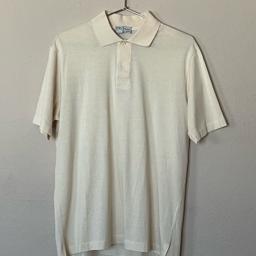 Fedeli Russo Capri white polo shirt